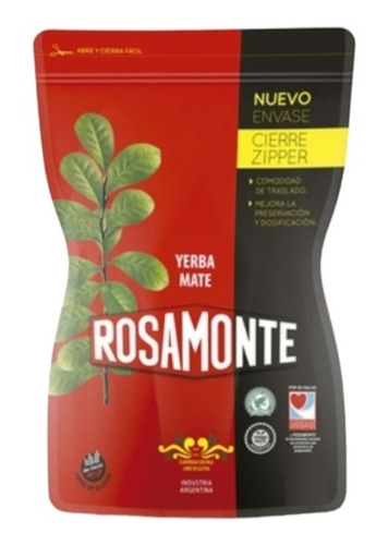 Yerba Mate Rosamonte Cierre Zipper De 250g Pack 10u