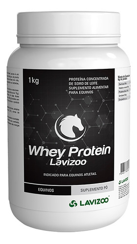 Whey Protein 1kg Lavizoo Suplemento Para Cavalos Atletas