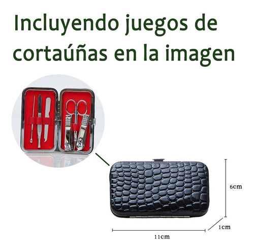 Imagen 7 de 7 de Set 6 Bolsas Estampada Mano Hombreo Dama Mujer Cosmetiquera