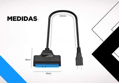 Imagen 9 de 10 de Cable Sata Usb 3.0 Adaptador Conversor Disco Hdd Ssd 2.5