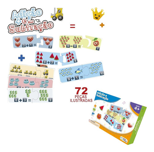 Brinquedo Pedagógico Jogo Educativo Adição E Subtração