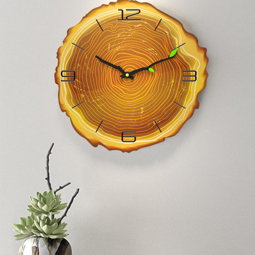 A Reloj De Pared De Con Pilas Para La Decoración 4 Números C