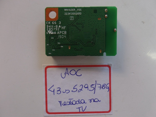 Placa De Rede Wifi Tv Aoc 43s5295 Wn4638r (Usado)