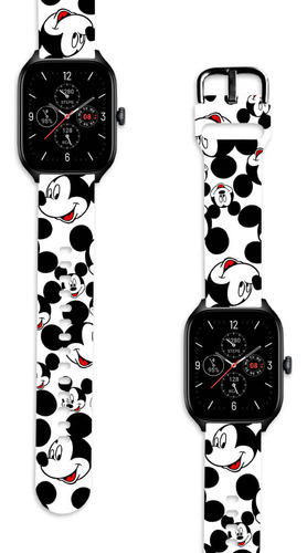 Correa Compatible Para Amazfit Gts 4 Mickey Mouse Blanco