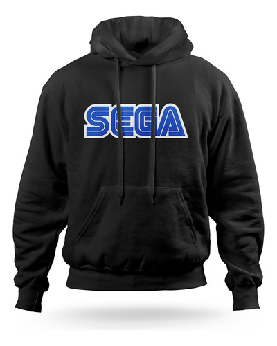 Sudadera Hoddie Polera Capucha Logo Retro Sega