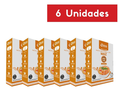 Pastas Legumbres + Multicereal Wakas Gluten Free 6x250 Gms