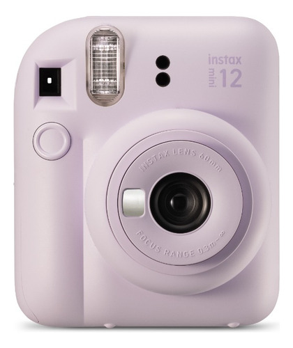 Kit Câmera Instax Mini 12 + 10 Fotos Macaron + Bolsa Lilas