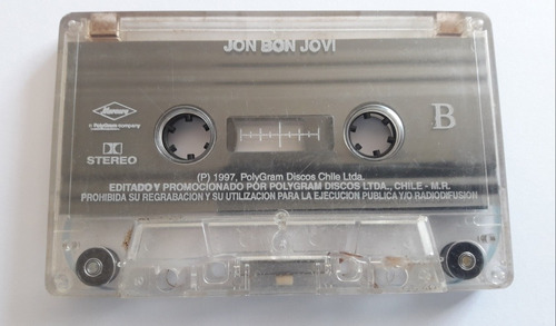 Bon Jovi Cassette Musical Promocional (4 Canciones) Año 1997