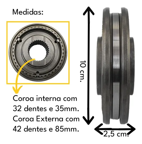 Sincronizador 1° 2° Asia Topic Besta 2.7 Gs 3.0 1994 A 2005