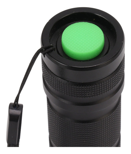 Negra Usb Luz Luz 365 Negra Linterna De De Nm