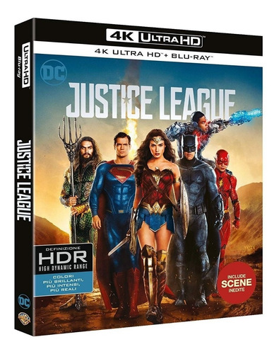Blu Ray 4k Ultra Hd Liga Da Justiça - Legendad C/luva. Lacra