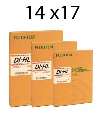Placas Radiográficas Laser Fujifilm  Di-hl 14x17  100sh.r