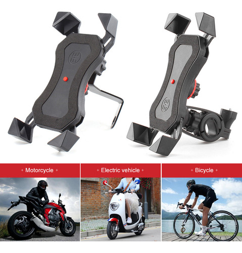 Soporte Para Teléfono Alnum Bike Con Botón Retráctil Para 4-