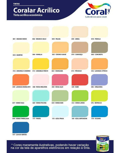 Coral Coralar Tinta Acrílica Anti Mofo Econômica Cores 3,6 Litros Cor Azul Arpoador
