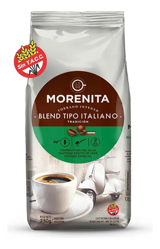 Café Torrado La Morenita Molido Blend Tipo Italiano X250gr