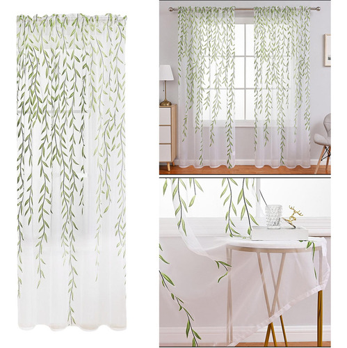 . Cortinas Transparentes Para Ventana, Tratamiento De 270cm
