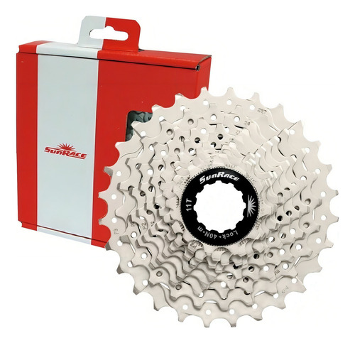 Piñón A Cassette Sunrace Cs Rs1 10 Vel 11-28t Bicicleta Ruta Cantidad Máxima De Dientes 28 Cantidad Mínima De Dientes 11 Color Plateado