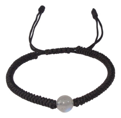  Pulsera Solitaria Piedra Luna Parejas Hilo Tibetana B055