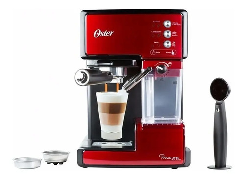 Oster Prima Cafetera automática para Cappuccino, Latte y Espresso con  Tratamiento, 1.5 l Agua, 300 ml depósito para Leche, 1238 W, 1 Cups, Acero  inoxidable - PREYCA