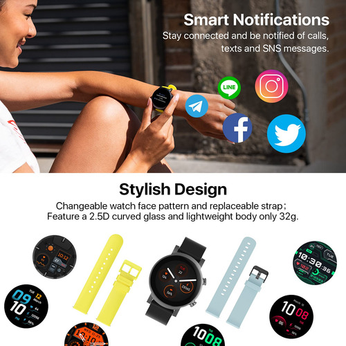 Reloj Inteligente Ticwatch E3 Wear Os De Google Ip68 A Prueb