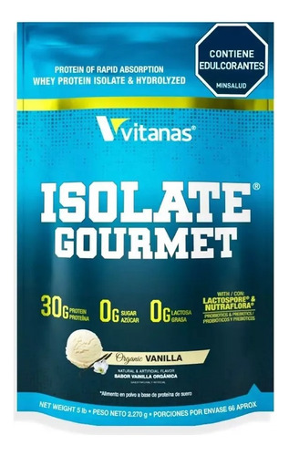 Isolate Gourmet 5lbs Vitanas - Unidad a $375000