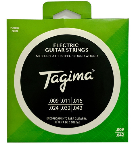 Encordoamento Guitarra Tagima 009 Tgt-009 Nickel Oferta