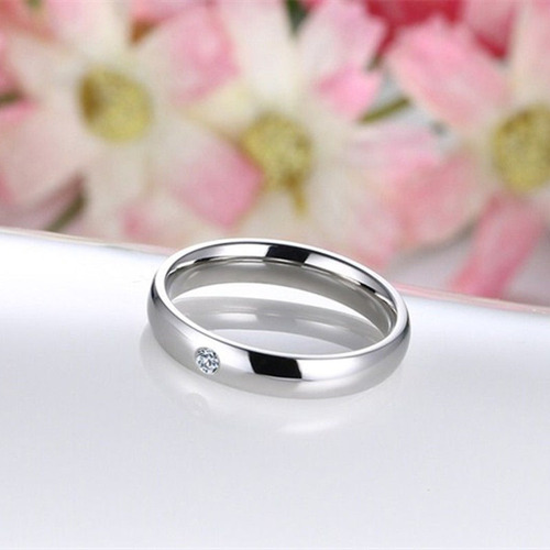 Imagen 3 de 6 de Anillos De Boda Matrimonio Acero Inoxidable 4mm