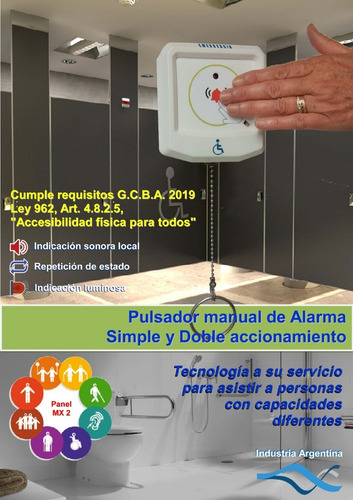 Imagen 4 de 4 de Pulsador Alarma Discapacitados Ley 962 C.a.b.a.