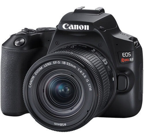 Câmera Canon Eos Rebel Sl3 4k Com Lente 18-55mm Is Stm