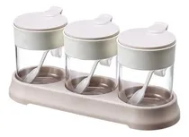 Comprar Set De 3 Condimenteros Jianan Rosado