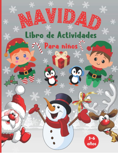Libro: Navidad Libro De Actividades Para Niños: 3-6 Años|100