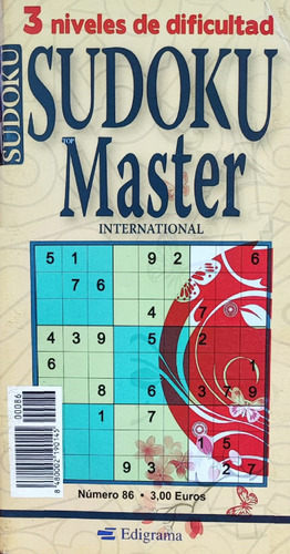 Sudoku Master Pack 2 Uni, 100 Paginas - Edigrama