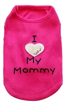 Comprar Petall - Camiseta Para Perro Con Texto I Love My Mom\u002Fmommy 