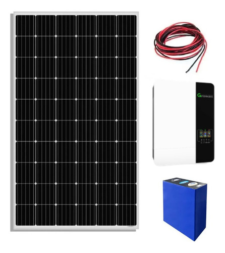 Kit Solar Fotovoltaico 5000w Completo Con Pack As De Litio