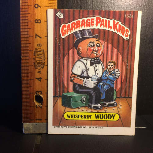 Garbage Pail Kids Whisperin' Woody Año 1986 Topps 