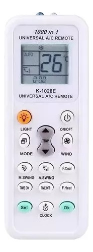 Control Universal De Aire Acondicionado 1000 En 1 K-1028e