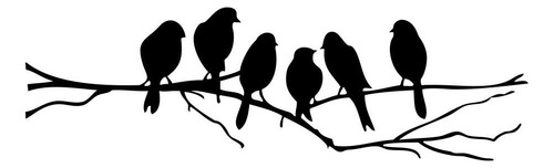 Pegatinas De Pared Birds A Wire, Pegatinas De Pared Con Cita