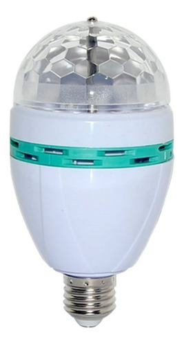 Lampara Led Rgb Giratoria Rayos Multicolor Fiestas Opvip