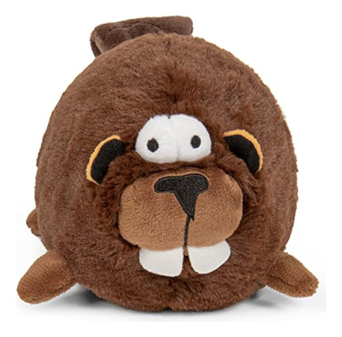 Godog Action Plush Beaver Animated Squeaker Dog Toy, Movimie