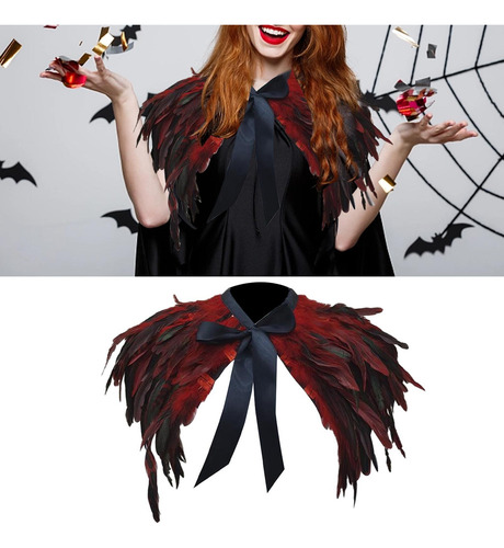 Chal De Plumas Cómodo Cuello De Plumas En Capas For Fiesta