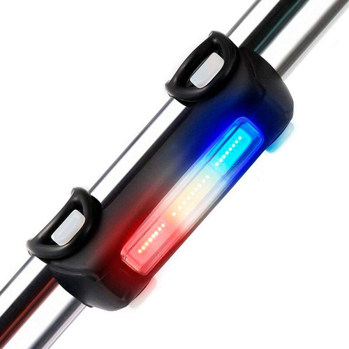 Luz Led Bicicleta 3 Colores 100 Lumens Recargable Usb Rbw 