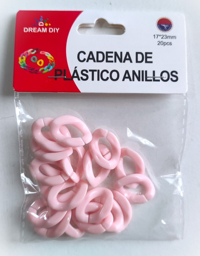 Cadenas Plástico Anillos Para Armar Bricolaje 17*23mm 20pcs