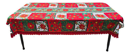 Mantel Navideño Varios Diseños 2 Mts X 1.5 Mts Troquelado