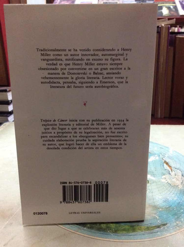 Trópico De Cáncer. Henry Miller. Cátedra. Inglesa.