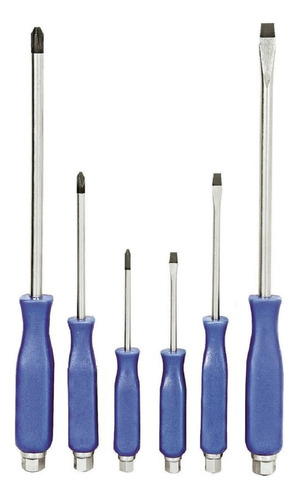 Atornilladores De Pala Y Estria 6pcs - Set De Destornillador