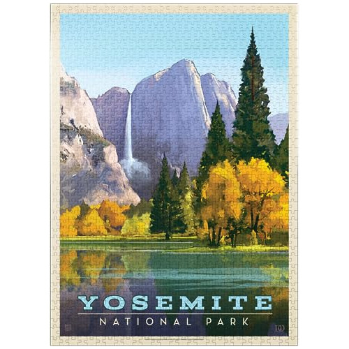 Yosemite National Park: Golden Vista, Vintage Poster - Premi