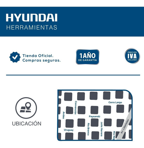 Imagen 4 de 4 de Martillo Pena Hyundai 100 Gr
