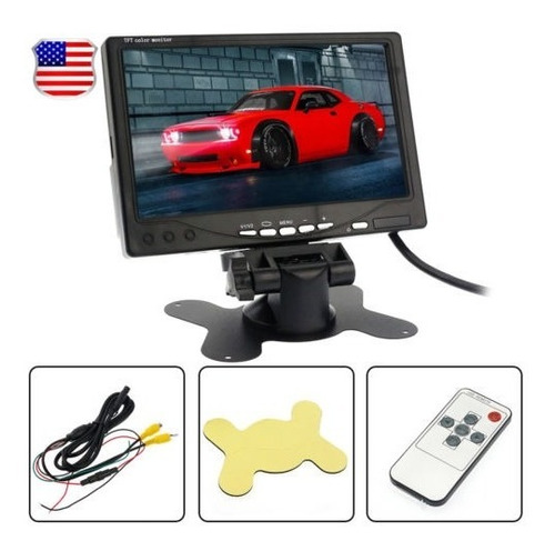 Pantalla Lcd 7  Tft Para Coche Monitor Cámara Marcha Atrás R