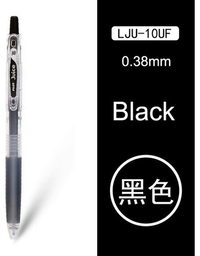 Bolígrafo Roller Pilot Juice 0.38 Lju-10uf Precisión Full Color de la tinta Negro