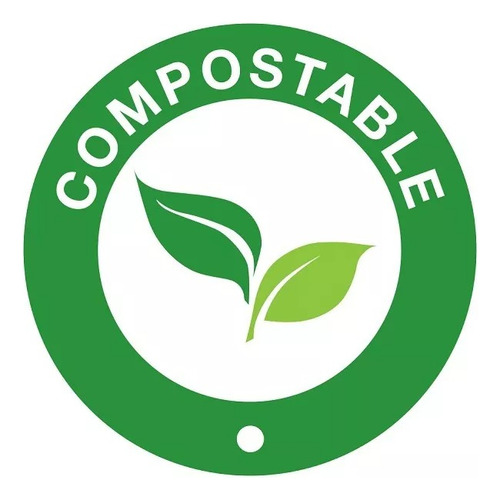Bolsas Camiseta Compostables 50x60 X 500 Unid Sin Impresion Blanco Liso
